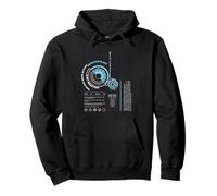 Marvel Avengers Iron Man Armor ARC Reactor Data Readout Pullover Hoodie
