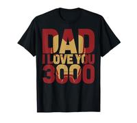 Marvel Avengers Iron Man Dad I Love You 3000 Father's Day T-Shirt