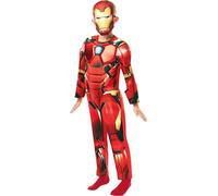 Rubies 640830S Official Marvel Avengers Iron Man Deluxe Child Costume, Small Age 3-4, Height 104 cm Halloween