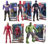 Marvel Avengers Iron-man Spiderman Action Figure Super Hero Toy Set 5 Thanos Captain America Incredible Hulk