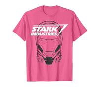 Marvel Avengers Iron Man Stark Industries Graphic T-Shirt, Men, Pink Heather, 3X-Large