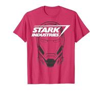 Marvel Avengers Iron Man Stark Industries Graphic T-Shirt, Men, Red Heather, 3X-Large