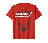 Marvel Avengers Iron Man Stark Industries Graphic T-Shirt, Men, Red, Medium