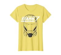 Marvel Avengers Iron Man Stark Industries Graphic T-Shirt, Women, Lemon Yellow, 3X-Large