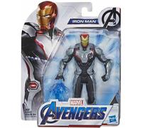 Marvel Avengers Iron Man Team Suit Endgame 6 Inch Action Figure Black Grey Toy