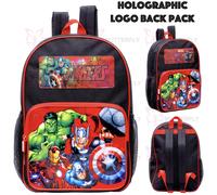Marvel Kids Backpack, School Bag with Zipped Front Pocket - Boys Gifts (Multicolor)
