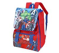 Avengers 40cm Square Backpack - Cool & Spacious for Kids - Red/Navy