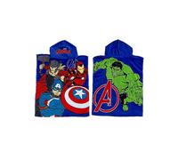 Marvel Avengers Let's Go 100% Cotton Poncho Beach Towel Multi