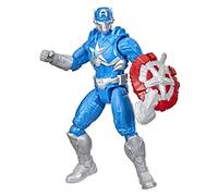 Marvel Avengers Mech Strike Monster Hunters Captain America Toy, 15-cm-Scale Action Figure, Toys for Kids Ages 4 and Up