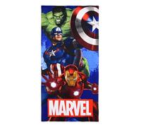 Marvel Avengers Microfibre Beach Towel, Superheroes, 70 x 140 cm, Blue