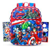 Marvel Avengers Mini Backpack for Boys Set - Bundle with 12" Small Backpack Plus Stickers, More | Avengers Preschool Bag for Kids, Boys, Toddlers