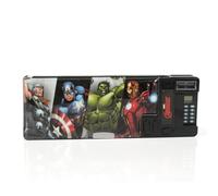 Marvel Avengers Multifunction Pencil Case - Pop-Out Sharpener, Calculator & Storage Compartments - Kids Superhero Stationery Case