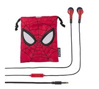 Marvel Avengers Noise Isolating Earbuds with Built in Microphone and Travel Pouch (Spiderman)