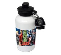 Marvel Avengers - Personalised Kids/Drinks/Sports Childrens Water Bottle (White)