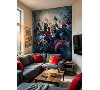 Marvel Avengers poster wallpaper with adhesive 100x72 inch Age of Ultron Mural