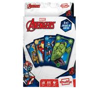 Shuffle Avengers Card Game For Kids - 4 in 1 Snap, Pairs, Happy Families & Action Game, Great Gift For Kids Aged 4+