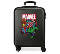 Marvel Avengers Sky Avengers Black Cabin Suitcase 38 x 55 x 20 cm Rigid ABS Combination Lock 34 Litre 2.6 kg 4 Double Wheels Hand Luggage