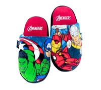 Marvel Avengers Slippers with Non-Slip Sole, Gift for Boys and Teens, multi-coloured, 11/12 UK Child