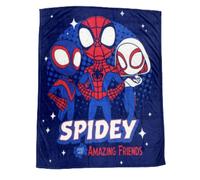 Marvel Avengers Spidey Ultra Soft Fleece Blanket 130 x 180cm Cosy Gaming Throw Blanket in Blue | Size: 120 cm x 150 cm marvel avengers Blue 120 cm x 150 cm