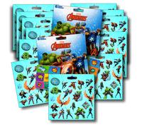 Marvel AVENGERS Stickers Party Favors Bundle of 12 Sheets over 240 Stickers plus Large Specialty Stickers