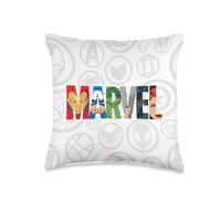 Marvel Avengers Super Heroes Comic Book Throw Pillow, 16x16, Multicolor