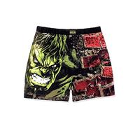 Marvel Avengers Superheroes Men's Boxer Lounge Shorts, Black, X-Large