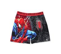 Marvel Avengers Superheroes Men's Boxer Lounge Shorts, Red/Black, Large