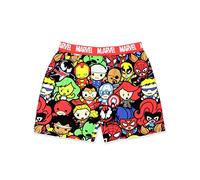 Marvel Avengers Superheroes Men's Boxer Lounge Shorts, Red, X-Large
