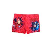 Marvel Avengers Swimming Trunks Boys Kids Swimming Shorts Iron Man Captain America (DE/NL/SE/PL, Numeric, 140, Regular, Red)