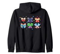 Marvel Avengers Team Coquette Style Cute Fashion Bows Zip Hoodie