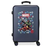 Marvel Avengers Team Luggage- Kids' Luggage, 48x68x26 cms, Azul