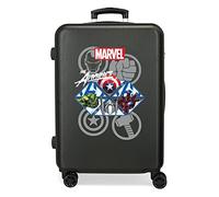 Marvel Avengers The Avengers Heroes Medium Suitcase Black 46x65x23 cms Rigid ABS Side combination lock 56L 3.22 kgs 4 Double wheels