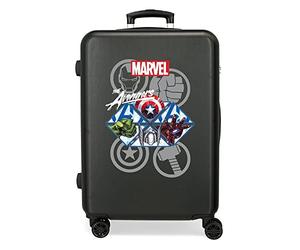 Marvel Avengers The Avengers Heroes Medium Suitcase Black 46x65x23 cms Rigid ABS Side combination lock 56L 3.22 kgs 4 Double wheels
