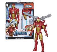 Marvel Avengers Titan Hero Blast Gear Launcher Iron Man 12" Action Figure
