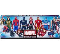 Marvel Avengers Titan Hero Series Action Figure Set, 12”, 7 Action Figures and 5 Accessories