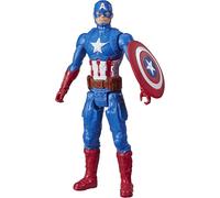 Marvel Avengers Titan Hero Series Captain America 12” Action Figure, Blue