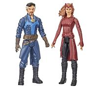 Marvel Avengers Titan Hero Series Doctor Strange in The Multiverse of Madness Toys, Doctor Strange The Scarlet Witch 12-Inch-Scale 2-Pack