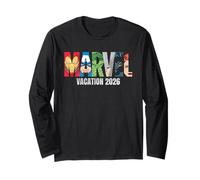 Marvel Avengers Vacation 2026 Matching Group Trip Logo Long Sleeve T-Shirt