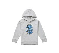 Marvel Baby Groot Headphones Youth Kids Pull-Over Hoodie, Athletic Heather in Grey | Size: 9-11 Years Marvel Grey 9-11 Years
