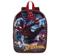 Marvel Backpack for Kids 15 | Awesome Bookbag for Boys | Padded Straps & Large Zip Compartment Back to School Supplies, Spiderman Black, 15 inches