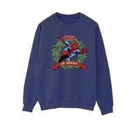 Marvel Be Merry Sweatshirt In Navy Navy XXL