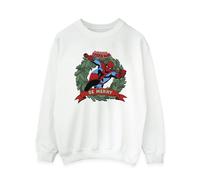 Marvel Women's Be Merry Sweatshirt in White | Size: Medium Marvel White M