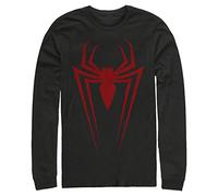 Marvel Big & Tall Men's Classic Spider Tops Long Sleeve Tee Shirt, Black, 3X-Large Tall