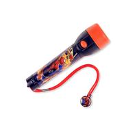 Disney Spiderman Kids Big LED Torch 16cm Plastic Non-Slip Flashlight for Outdoor Adventures, Camping, Hiking and Emergency Use