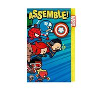 Marvel Birthday Card - Cute Superhero Birthday Card - Disney Marvel Kawaii - Avengers Birthday Card for Kids - Birthday Card for Boys - Avengers Birthday Gifts