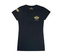 Marvel Womens Black Captain Marvel Short Sleeved T-Shirt - X-Large