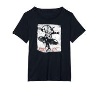 Marvel Black Cat Grunge Tonal Graphic T-Shirt, Women's Plus, Black, 1X