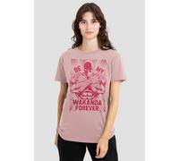 Marvel Women's Black Panther Be My Wakanda Forever T-Shirt, Powder Rose | Size: XL Marvel Rose XL