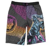 Marvel Black Panther Boys Swim Trunks, UPF50 Sun Protection, Quick Dry Swimsuit, Black, M
