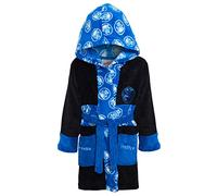 Marvel Black Panther Dressing Gown For Boys Hooded Bathrobe Kids Avengers Fleece Robe Loungewear